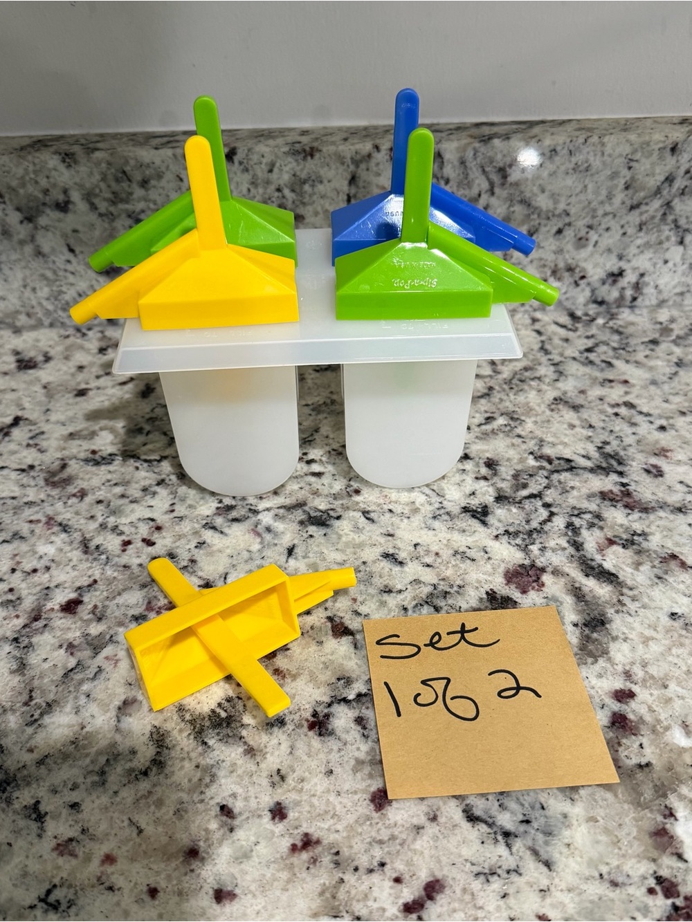 Vintage Sip-a-Pop Popsicle Maker (with straw) + Replacement Stick - Set 1 of 2